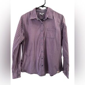 Carhartt plaid long sleeve button down shirt